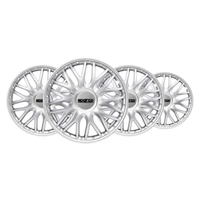 Image of Sparco SPC1496SV Set Wheel Covers Roma 14 inch Silver