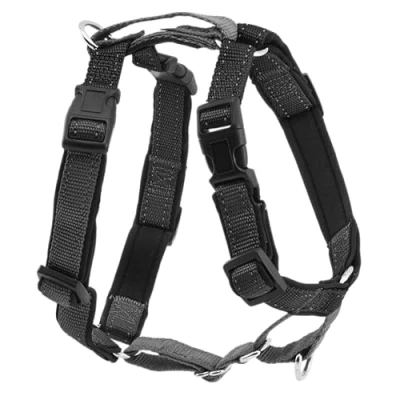 Image of PetSafe 3 in 1 Harness and Car Restraint, Walking &amp; for Dogs, No Pull Option, Adjustable, Medium Black