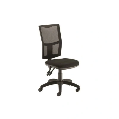 Image of First Medway High Back Operator Chair 640X640X1010 1175mm Mesh Black KF90960