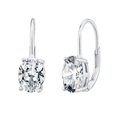 Image of SILVEGO LPS0591CZ Women 925 Sterling Silver Earrings with Clear Zirconia