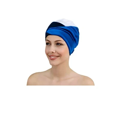 Image of Fashy Exclusive 3465 50 Swimming Cap with Velcro Fastening Blue
