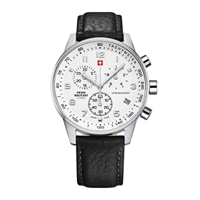 Image of Swiss Military by Chrono Men&#039;s Chronograph Quartz Watch with Leather Strap SM34012.06