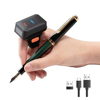 Image of Tera Pro Series Mini CMOS Ring Barcode Scanner 1D 2D QR Wireless Bluetooth &amp; 2.4G USB 2.0 Portable, HW0010