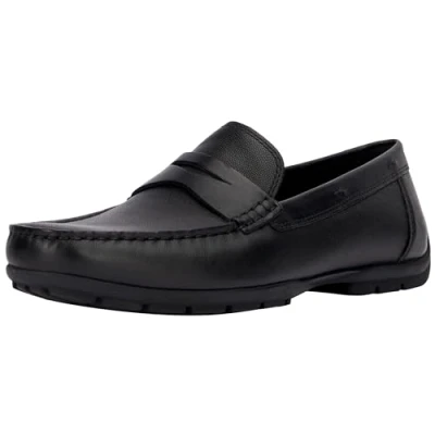Image of Geox Men&#039;s u Moner w 2fit d Moccasin, Black, 8 UK