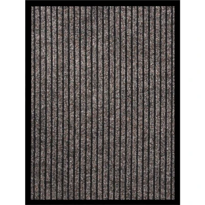 Image of vidaXL Doormat Striped Beige 40x60 cm