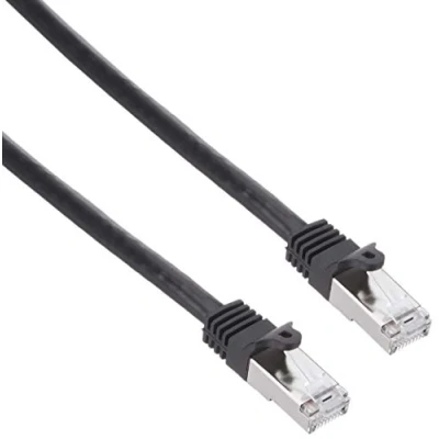 Image of StarTech.com N6SPAT1MBK 1 m Cat6 Patch Cable, Shielded (SFTP) Snagless Gigabit Network Black Cat 6 Ethernet Lead