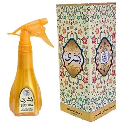 Image of Al Rehab BUSHRA PERFUMED SPRAY 300ml ROOM/AIR DELIGHTFUL ATAR NOTES