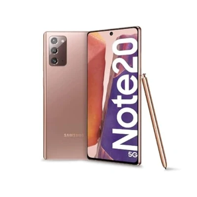 Image of Samsung Galaxy Note 20 5G 128GB Mystic Bronze (Gold) Dual SIM (Single + e sim) Unlocked (Renewed)