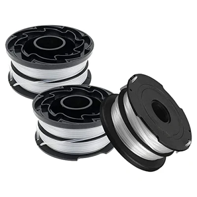 Image of ERHUO Strimmer Spools, 3Pcs Spool Line Compatible with Black and Decker DF 065 GH710 GH700 GH750 RC 065, BKP Weed Eater Refills 11m/1.65mm Auto Feed Dual Edger