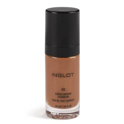 Image of Inglot HD Perfect Coverup Foundation, for a Long Lasting Effect with Pigments, Hypoallergenic, Natural, Flawless Look, White Truffle Extract, 30 ml: 78