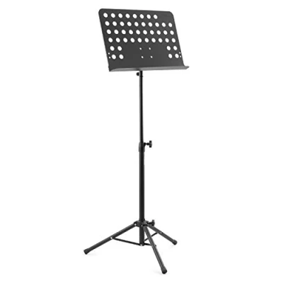 Image of TIGER MUS7 BK Orchestral Music Stand All Metal Construction Fully Adjustable Sheet Black