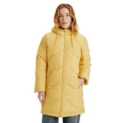 Image of Roxy Hooded Puffer Jacket BETTER WEATHER Women&#039;s Yellow XS
