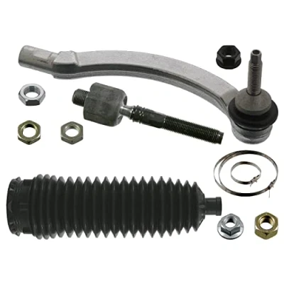 Image of 274176, 274176S1, 274353, 274353S2, 274497 Tie Rod FEBI BILSTEIN 40556 Front Axle Right with nuts clamps, steering bellow