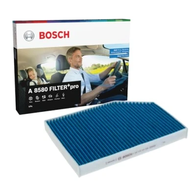 Image of 64115A2AD31, 64119382885, 64119382886 Pollen Filter BOSCH 0 986 628 580 Activated Carbon 298mm 212mm 30mm BMW: i4, X3, 3 Saloon