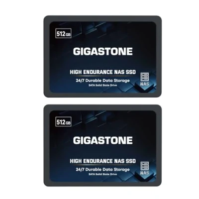 Image of Gigastone Enterprise SSD 512GB NAS Drive Cache (2 Pack) 24/7 Durable TLC High Endurance Business Server Data Center RAID Network Attached Storage 2.5&quot; SATA Internal Solid State Hard Drives