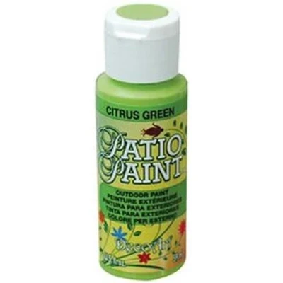 Image of DecoArt Outdoor Acylic Paint, Acrylic, Citrus Green, 59ML