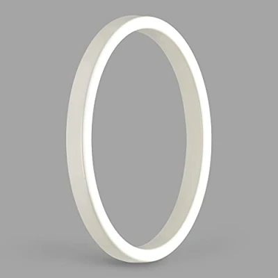 Image of HASWARE Floating House Number Sign: 5 inch Modern Door Signage Striking for Street Home Address Numerals (0, White)
