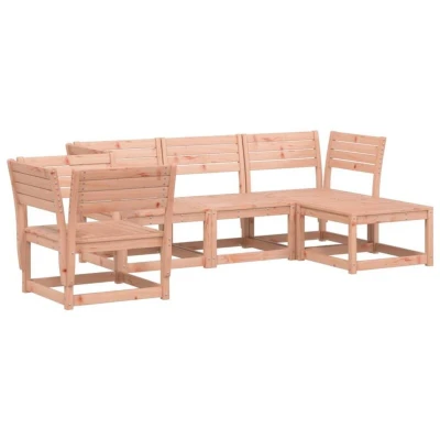 Image of vidaXL 5 Piece Garden Lounge Set Solid Wood Douglas