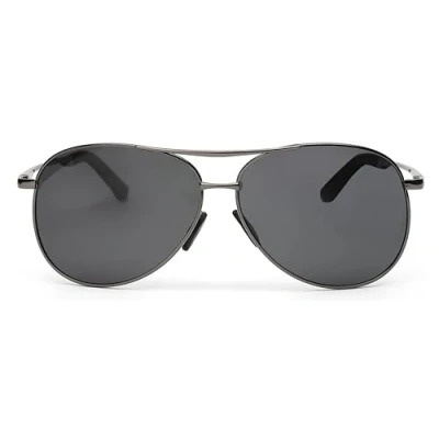 Image of Eyelevel Men&#039;s Sergeant Pilot Style Unisex Adult Sunglasses Grey One Size Sunglasses, Grey, UK
