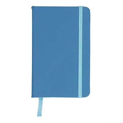 Image of eBuyGB A6 Coloured Hardback Lined Paper Notebook, Light Blue 1301212