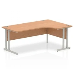 Image of Impulse Cantilever 1800 Right Hand Crescent Desk Oak I000825
