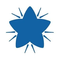Image of Colop (22 x 22mm) Motivational Stamp Blue Star (Single) 147164