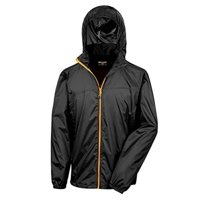 Image of Result R189X Urban Hdi Quest Hydradri 3000 Jacket in Stow Bag Black/Orange, X Large