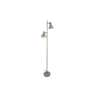 Image of Dyberg Larsen Sleep floor lamp, brown, height 165 cm, steel