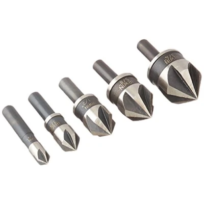 Image of IRWIN Tools 1877791 Black Oxide Countersink Drill Bit, 5 Piece Set