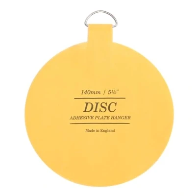 Image of Disc Plate Hangers for Walls Strong Invisible Holder Self Adhesive Stick On Hooks Picture Hanging Wall (140mm / 5.5&quot;)