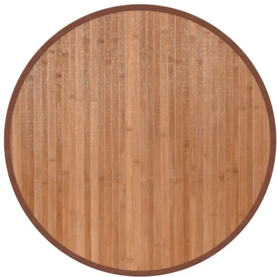 Image of vidaXL Rug Round Natural60 cm Bamboo