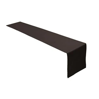 Image of Table Runner Linen Made from 100% Cotton Collection Concept, Choice of Colours and Sizes (Table 40 x 250 cm, Chocolate)