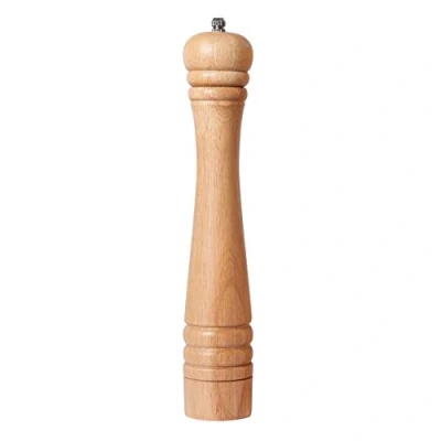 Image of DeroTeno Pepper Mill, Grinder with Adjustable Ceramic Grinder, Rubber Wood, Height 30 cm