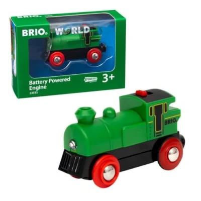Image of BRIO World Battery Powered Train Engine for Kids Age 3 Years Up Wooden Railway Accessories and Add Ons