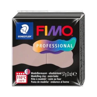 Image of STAEDTLER Polymer Modelling Clay FIMO Professional Oven Bake Taupe, 57g 1 Block, 8040 87