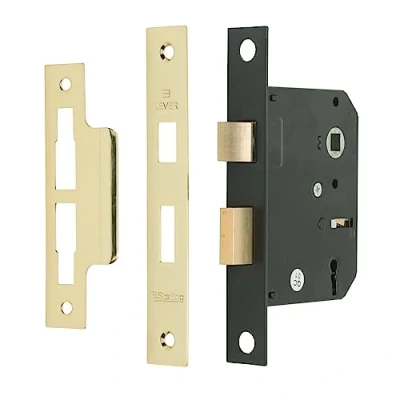 Image of Sterling MLS330 3 inch/76mm Lever Sashlock Brass
