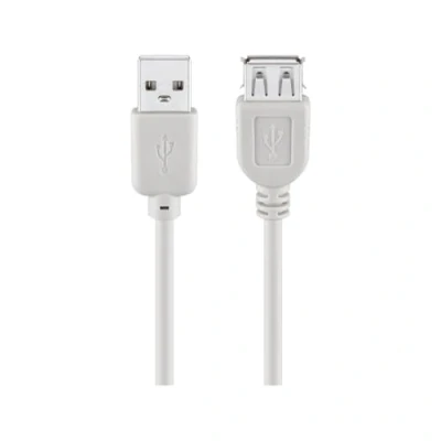 Image of Goobay 95705 USB 2.0 Hi Speed Extension Cable, 90 Clip, 0.3m Length