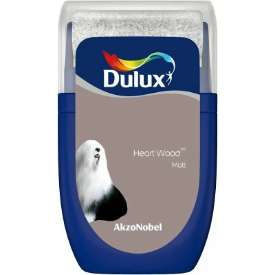 Image of Dulux Walls &amp; Ceilings Tester Paint, Heart Wood, 30 ml