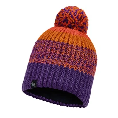 Image of Buff Kids Purple Sibylla Knitted &amp; Fleece Band Beanie Hat