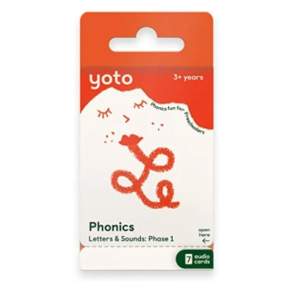 Image of YOTO Phonics: Letters &amp; Sounds: Phase 1 Kids 7 Audio Cards for Use Player Mini All in Player, Educational Screen Free Listening with Fun Interactive Learning Activities, Ages 3+