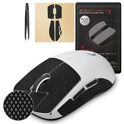Image of [Grip Upgrade] HOTLINEGAMES 2.0 Plus Mouse Anti Slip Grip Tape Compatible with Logitech G Pro X Superlight Wireless Gaming Skins,Sweat Resistant,Cut to Fit,Easy Apply,Pro Performance Upgrade
