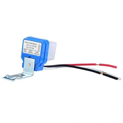 Image of Adjustable Street Light Photocell Photoswitch Intelligent Sensor Control Switch Automatic Auto On/Off AC 12V/24V/110V 10A(AC 220V)