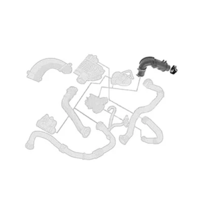 Image of 8200218988 Turbocharger Hose BORG &amp; BECK BTH1281 43mm Silicone RENAULT: Kangoo I