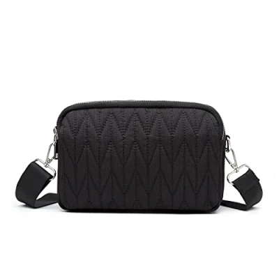 Image of Kono Cross Body Bag Women Small Crossbody Bags for Multi Pockets Handbags Phone Shoulder (Black)