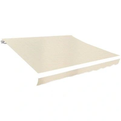 Image of vidaXL Awning Top Sunshade Canvas Cream 4 x 3 m