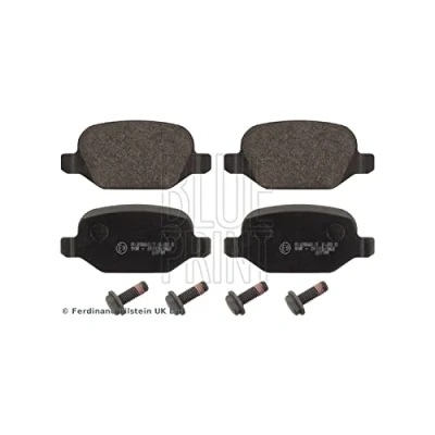 Image of 71770991, 77362275, 77362276, 77362675, 77363341 Brake pad set BLUE PRINT ADL144223 Rear Axle with screw ALFA ROMEO: GT, 147, 156 Saloon