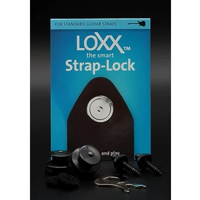 Image of Loxx EG/B Instrument Strap Lock Black Chrome