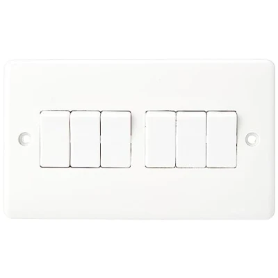 Image of KnightsBridge Curved Edge 10AX 6G 2 Way Switch