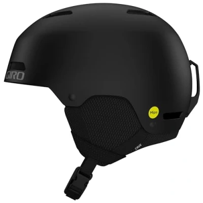 Image of Giro Crue MIPS Youth Snow Helmet Matte Black, XS 48.5 52cm