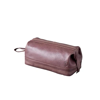 Image of Keswick Leather Wash Bag in Brown